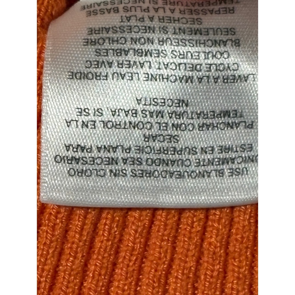 Jones Wear Womens Orange Open Front Draped Cardigan Sweater Size S Rayon Blend - Picture 7 of 9